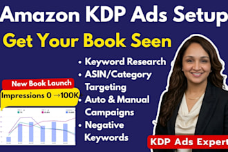 set up and structure your amazon KDP ads campaign