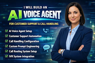 build ai voice agent customer support ai voice call handling agent