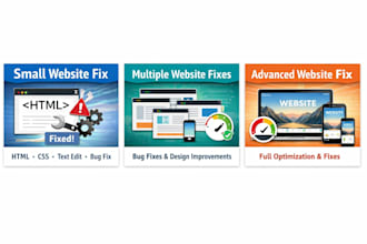 fix HTML CSS bugs or edit your website