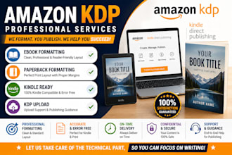 format and upload your book for amazon KDP professionally