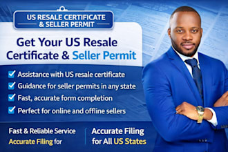 help you get a US resale certificate, seller permit, sales tax exemption