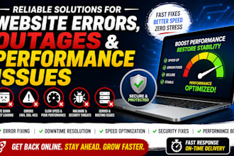 reliable solutions for website errors outages and performance issues