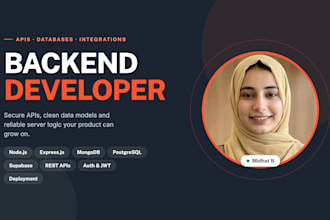 develop secure node js backend API express mongodb rest API jwt auth