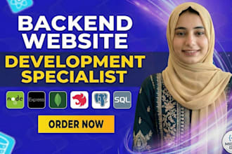 develop secure node js backend API express mongodb rest API jwt auth
