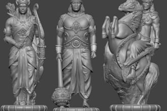create a custom 3d printable figurine