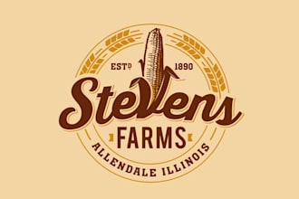 design unique multi generational family farm logo