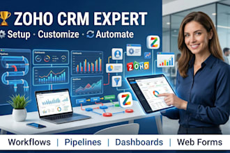 setup and customize your zoho CRM with automation, workflows, and dashboards