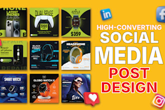 design high converting meta ads creative and static ads