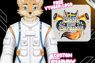 draw your custom streaming pngtuber, vtuber for veadotube mini with logo design