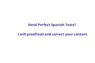 professional spanish proofreading and text correction
