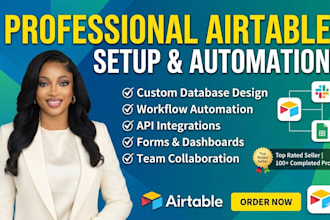 setup airtable database automation softr web app CRM and integrations