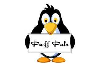 create glamorous stuffed animal oriented logo for puff pals