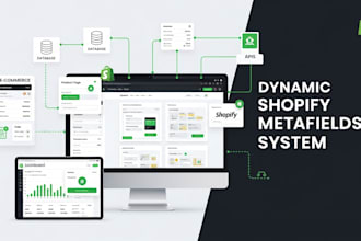 build dynamic shopify metafields API and custom product data system