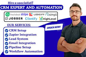 automate ghl jobber clientify stripe freshdesk lodgify resimpli crm integration