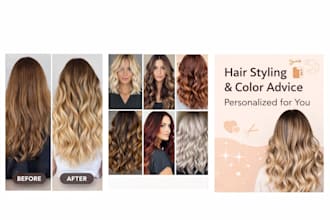 give you  professional hair styling and hair coloring for you