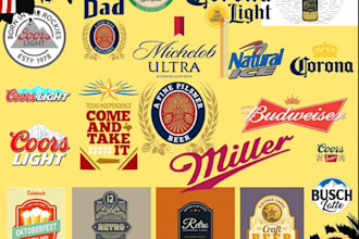 design vintage craft beer soda drinks brand logo