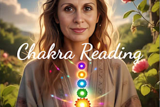 read your chakras and open any closed ones and provide you with a report