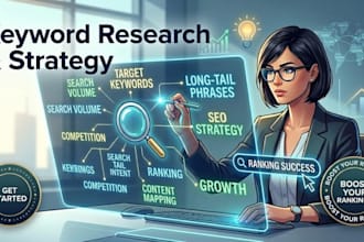 do in depth keyword research and SEO content strategy for your website