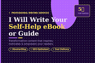 write a professional self help ebook or guide