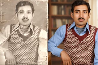 restore old photos, fix damaged pictures, and enhance