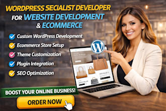 be your  wordpress specialist developer for website development  ecommerce