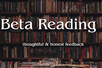 beta read and critique your book