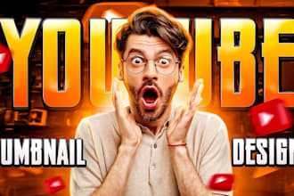 make attractive youtube thumbnail and posters