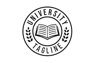 design education and university logo with 20 hours