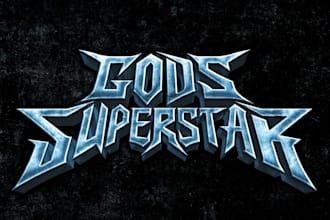 design a dark and powerful heavy metal logo