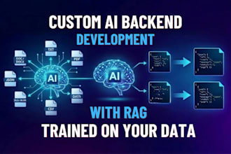 develop custom ai backend with rag trained on your data