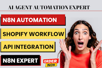 shopify n8n automation n8n api integration n8n workflow ai agent ai automation