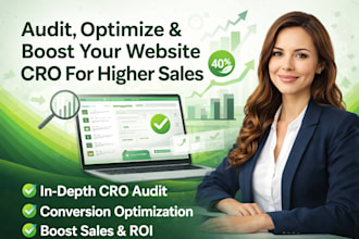 audit, optimize and improve your website cro