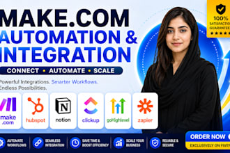 make com hubspot notion clickup crm ai gohighlevel integration zapier automation