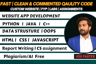 urgent programming assignments in java python cpp html css website developer