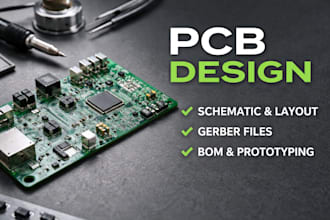 do pcb design, pcb layout and circuit schematics design