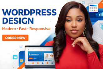 design a modern wordpress website, redesign wordpress website, wordpress design