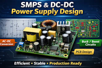 design smps power supply, dc dc converter, buck boost convert, pcb altium kicad