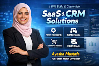 build custom saas web application with admin dashboard