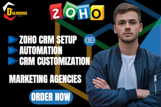 set up and automate zoho CRM, one for marketing agencies to capture more leads