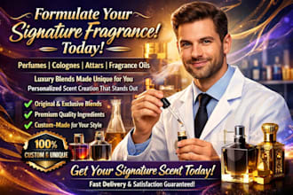 formulate perfume, cologne, fragrance oil blends, attar, and unique scents