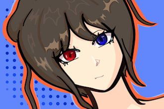 icon illustration up to the bust