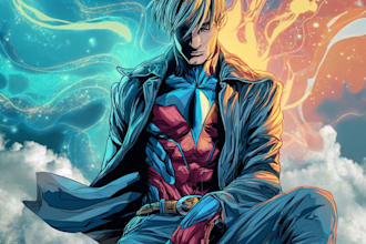 create custom comic book illustrations