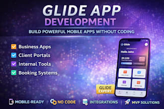 glide app developer,glide expert, glide designer for  glide apps, glide mobile