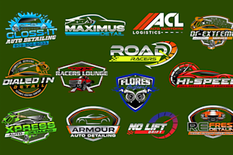 design a vintage car automotive logo, classic, retro or any vehicle