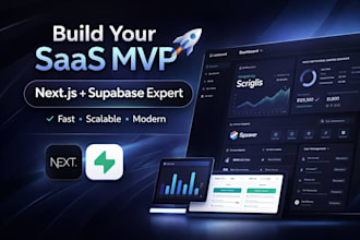 develop a scalable next js app with supabase backend