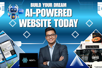 build ai powered website, chatbot, business website