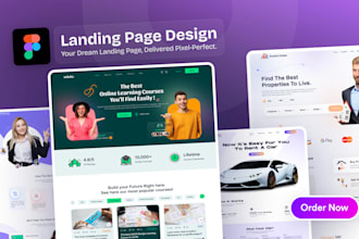 design your website landing page or home page
