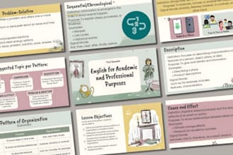 design clean and professional presentation slides