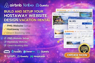 setup and design your hostaway website vacation rental guesty hostinger
