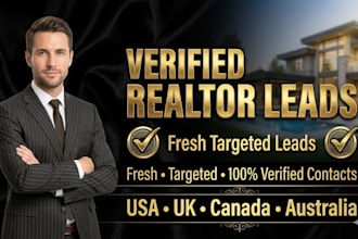 real estate leads, realtor leads and verified contact